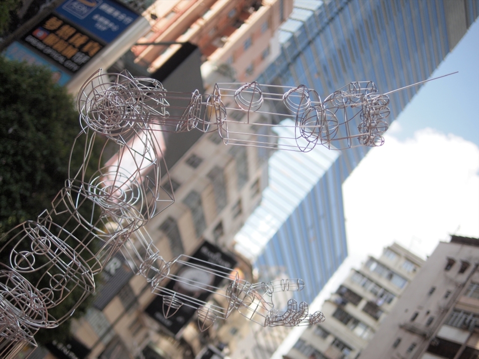 Street musician in the urban