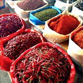 Sichuan peppers and peppercorns at the morning markets in Ermei,Sichuan Province: by kristasimmons, Views[381]