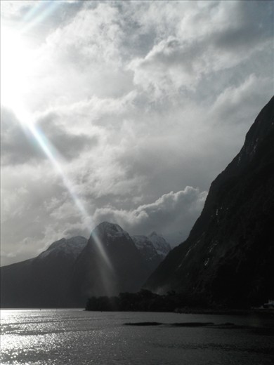 Seeing my soul: Milford Sound, mother earth in her most wild form.  

Milford is a place that attracts thousands of tourists every year...yet it can be a lonely place to work in the outdoors, miles from any civilized town.  At Milford I learnt that ‘home’ is not about finding the right place, but creating it so that it is so.  To attract a feeling of warmth inside, I must first be the warmth.  To see the beauty, I must first be the beauty.