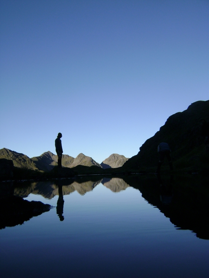 Hearing my soul...listening to silence in Lewis Pass.  

Sleeping in is a well enjoyed pastime yet 5:30am in the morning found this delight.  Resting is important...but an advantage can always be found in being willing to do what most will not.  The lesson for me here is to go the extra step, for just beyond where the masses stop is endless miles of untold magnificence.  The silence was absolute, the stillness was tangible and it is here that in the absence of rush and turmoil, I begin to feel fulfilled.