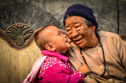 Itachi and her grandmother at the Tibetan Refuge colony in New Delhi.The bond they shared reminded me that a grandmother is a little bit parent, a little bit teacher, and a little bit best friend.