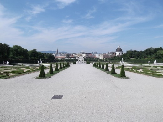 View from the residence of the garden, Belvedere