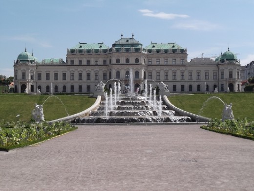 Belvedere Garden from the back of the first level
