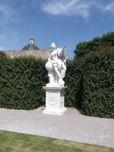 Female/Muse scultpure, Belvedere Garden lower level