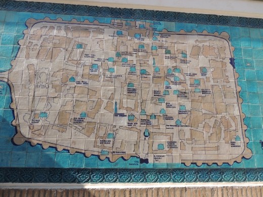 Khiva old city plan