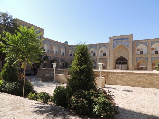 Khiva madrasah, boys slept above, studied below