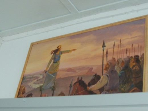 Picture of Queen fighting the Arabs