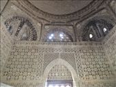 Ismoil Samoniy Mausoleum inside - combination of Zoroastrian, Byzantine, Chinese and Islamic symbols 9th C: by krodin, Views[697]
