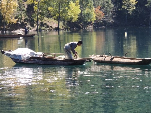 Bay of the Goddess, fisherman