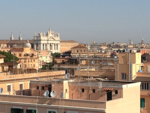 St. John's Lateran in background from hotel room