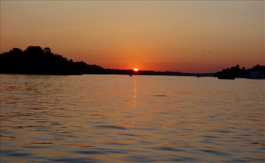 sunset on the Zambezi