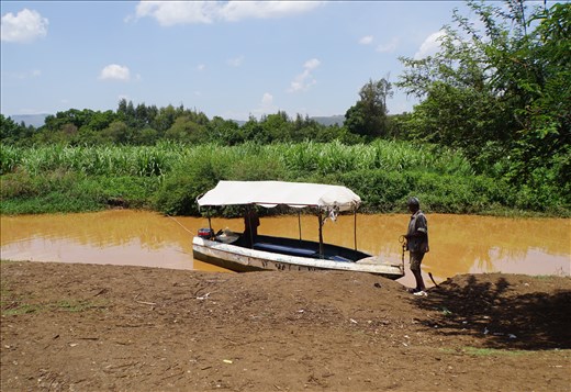 Boat on the Blue Nile