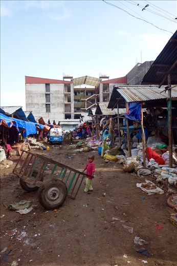 child at market