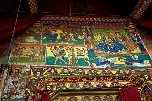 Marian panel at Ura Kidanemihret