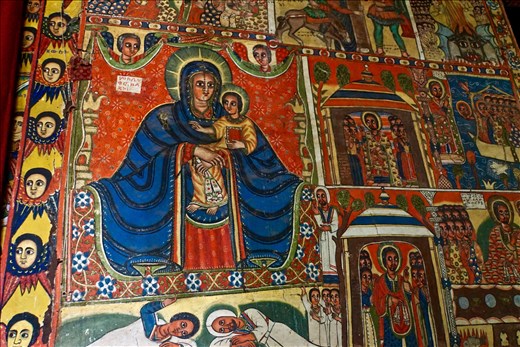 A different Madonna image at Ura Kidanemihret