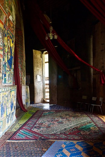 inside corridor Ura Kidanemihret