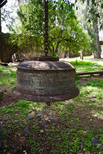 Debre Birham Church bell from tire rim