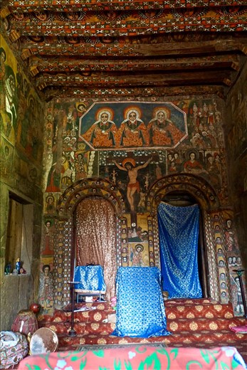 Inside Debre Birham Selassie Church