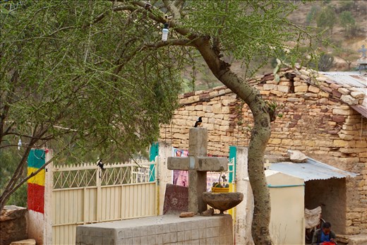 courtyard Wuqro Cherkose Church