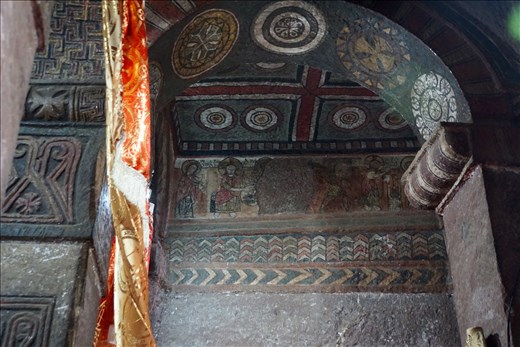 frescos inside Bet Debre Sina