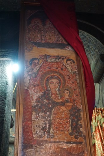 Old Marian Fresco in Debra Sina Mick'el