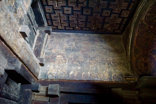 paintings inside cave church