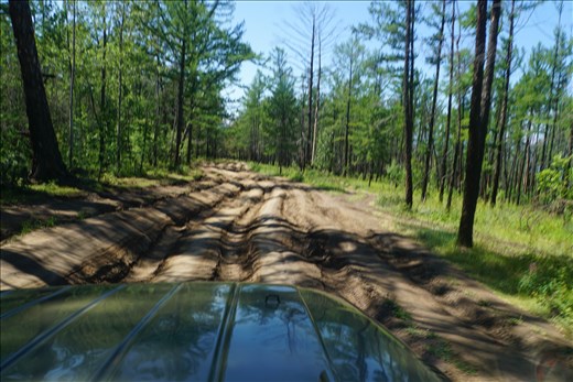 Jeep tracks from Khoboy Point