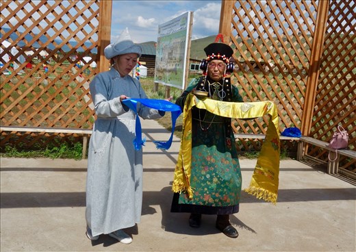 Greeting at Buryat Cultural Center
