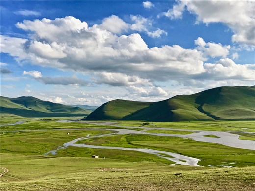 Landscape behind Map Monument Hill, Kharakhorum