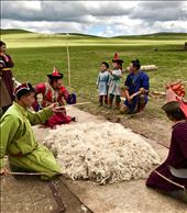 Kids singing while adults thresh: by krodin, Views[270]