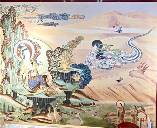 mural in gift shop