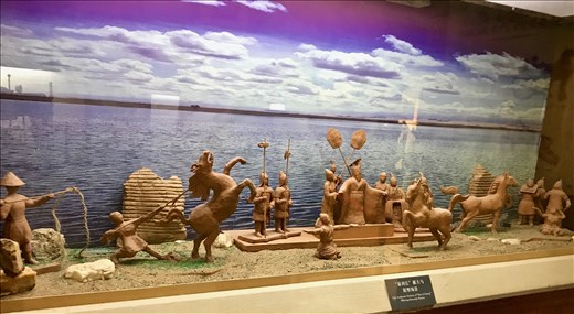 clay model of Emperor offering Heavenly horses