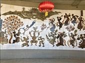 continued mosaic on exhibition hall wall, Yanggaun Pass: by krodin, Views[279]