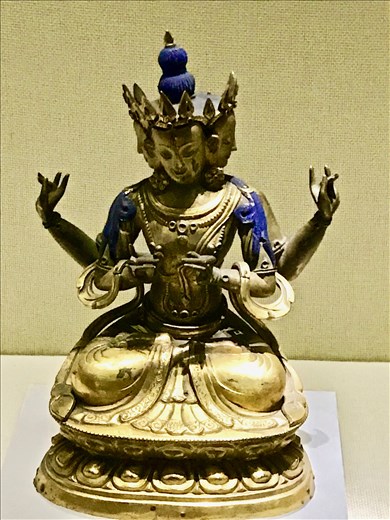 Qing Dynasty three faced Bodhisattva