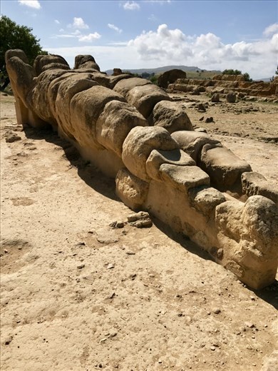 Fallen guardian, Temple of Zeus, Valle dei Templi, 