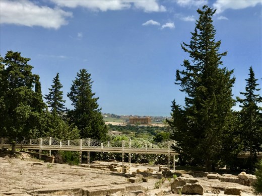 view from museum to Valle dei Templi