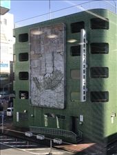 Mural on Parking Garage from the train on the way to Nara: by krodin, Views[194]