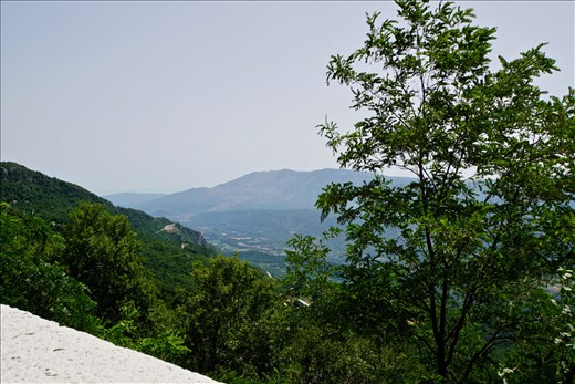view from Ostrog Monastery