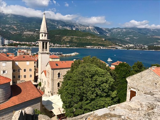 A section of Budva from the Citadel