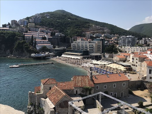 A section of Budva from the Citadel