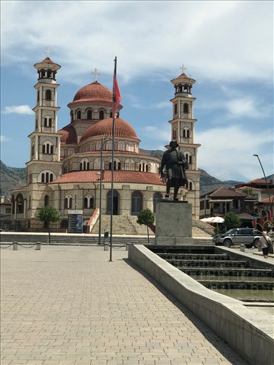 Albanian Orthodox Cathedral in Korce