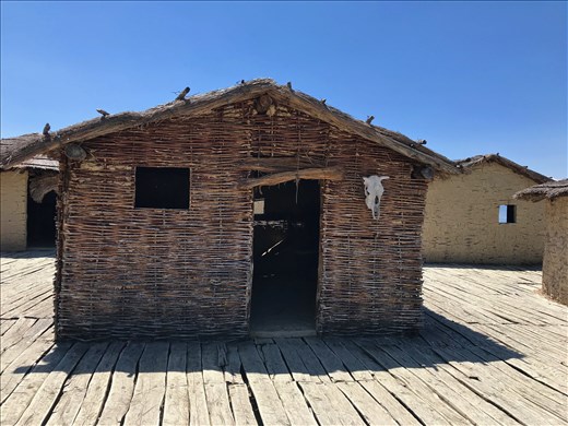 Reconstruction of Stilt House, Museum on the Water, Lake Ohrid