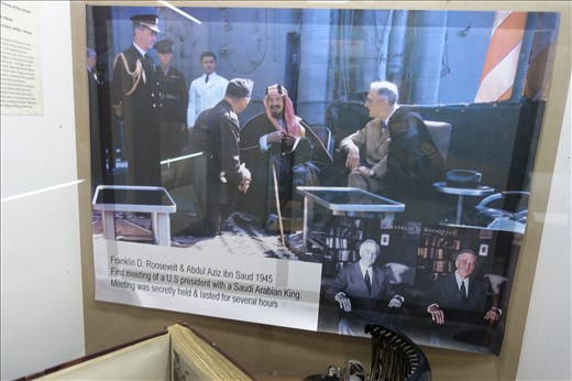 Photo of F.D.R. and Ibn Saud, 1945