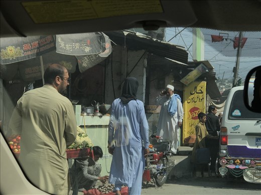 Street scene on the road to Peshawar