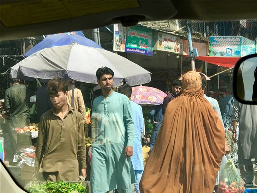 street scene on the road to Peshawar