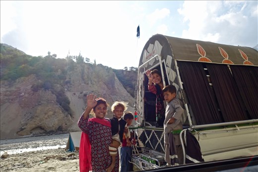 Nomad kids by Nagar River