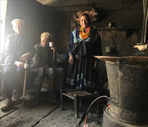 Kalash centegenarians making Schnaps