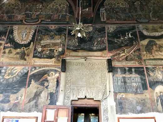 frescos inside church