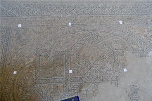 detail of Roman mosaic