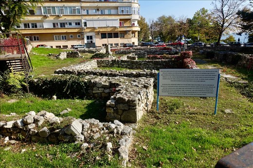 remains of Ancient Tomis in front of Cathedral